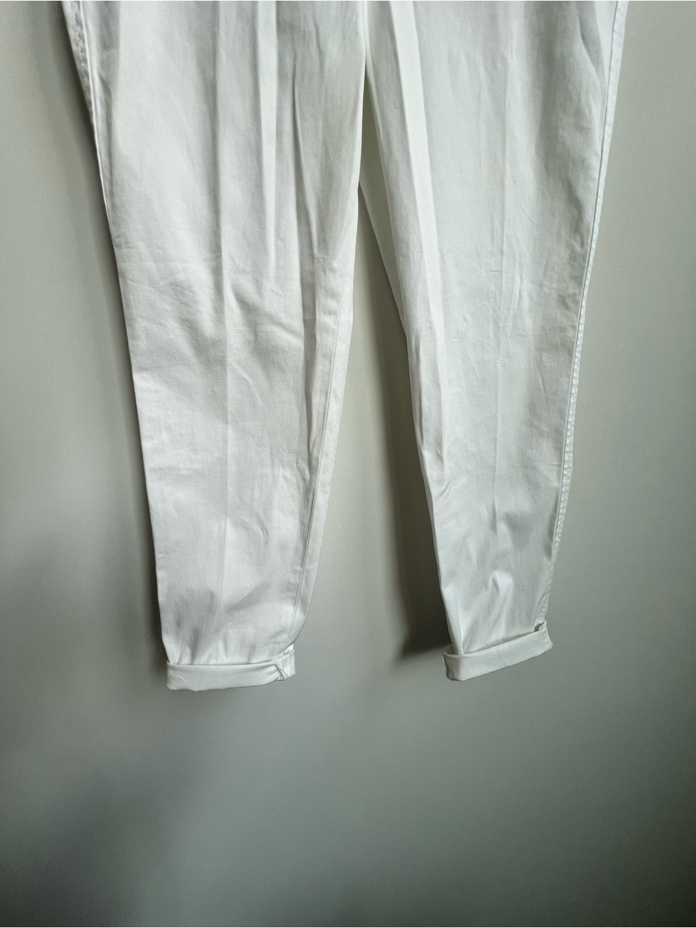 NWT Talbots Girlfriend Supersoft Chino Pants 4 Petite Ankle Length White Relaxed - Picture 9 of 14